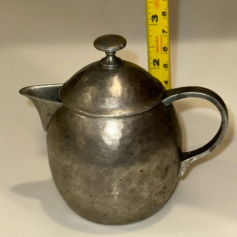 Vintage Art Deco Tea Service/Set GERO Holland Hand Hammered Pewter